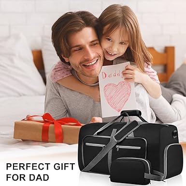 Duffle Bag with Shoes Compartment and Adjustable Strap,Foldable Travel Duffel Bags for Men Women,Waterproof Duffel Bags